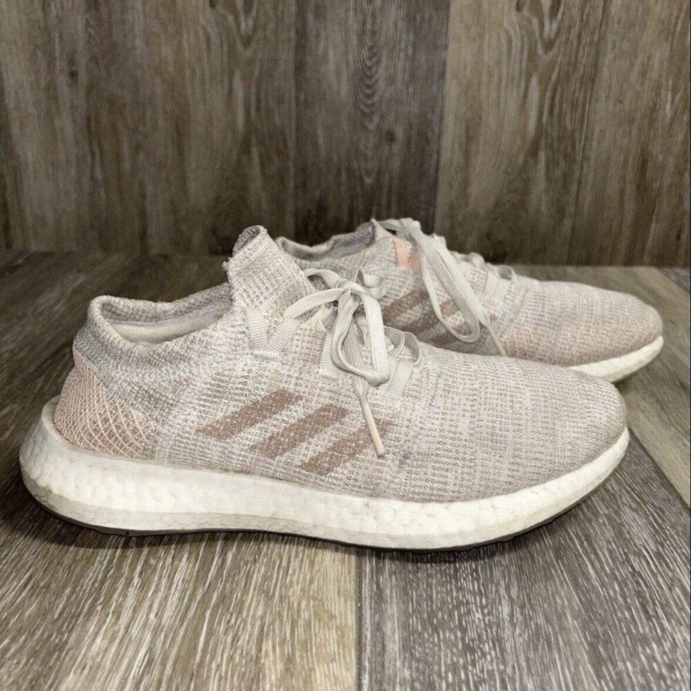 Adidas Women's US Size 7.5 Pureboost Go Cream Pink Running Sneaker Shoes G54519